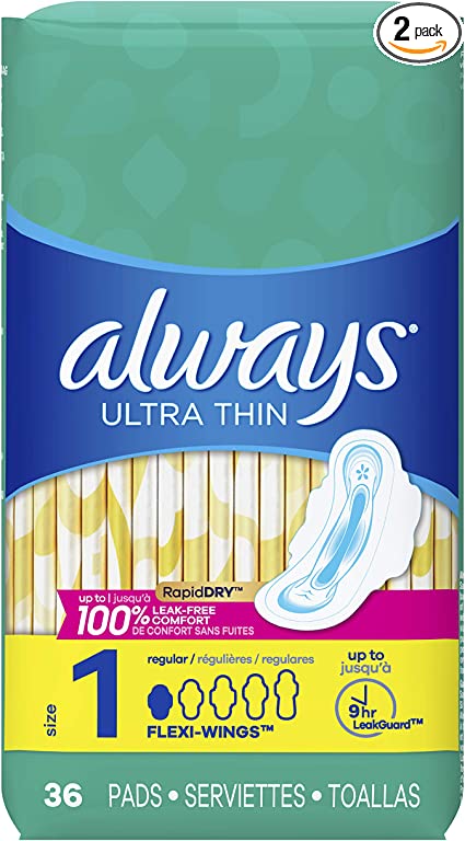 Always Pads Size 1 Ultra Thin 36ct