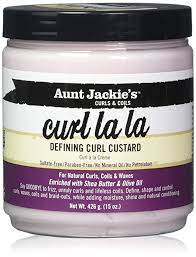 Aunt Jackies Curl La La Defining Curl Custard 15 oz Jar